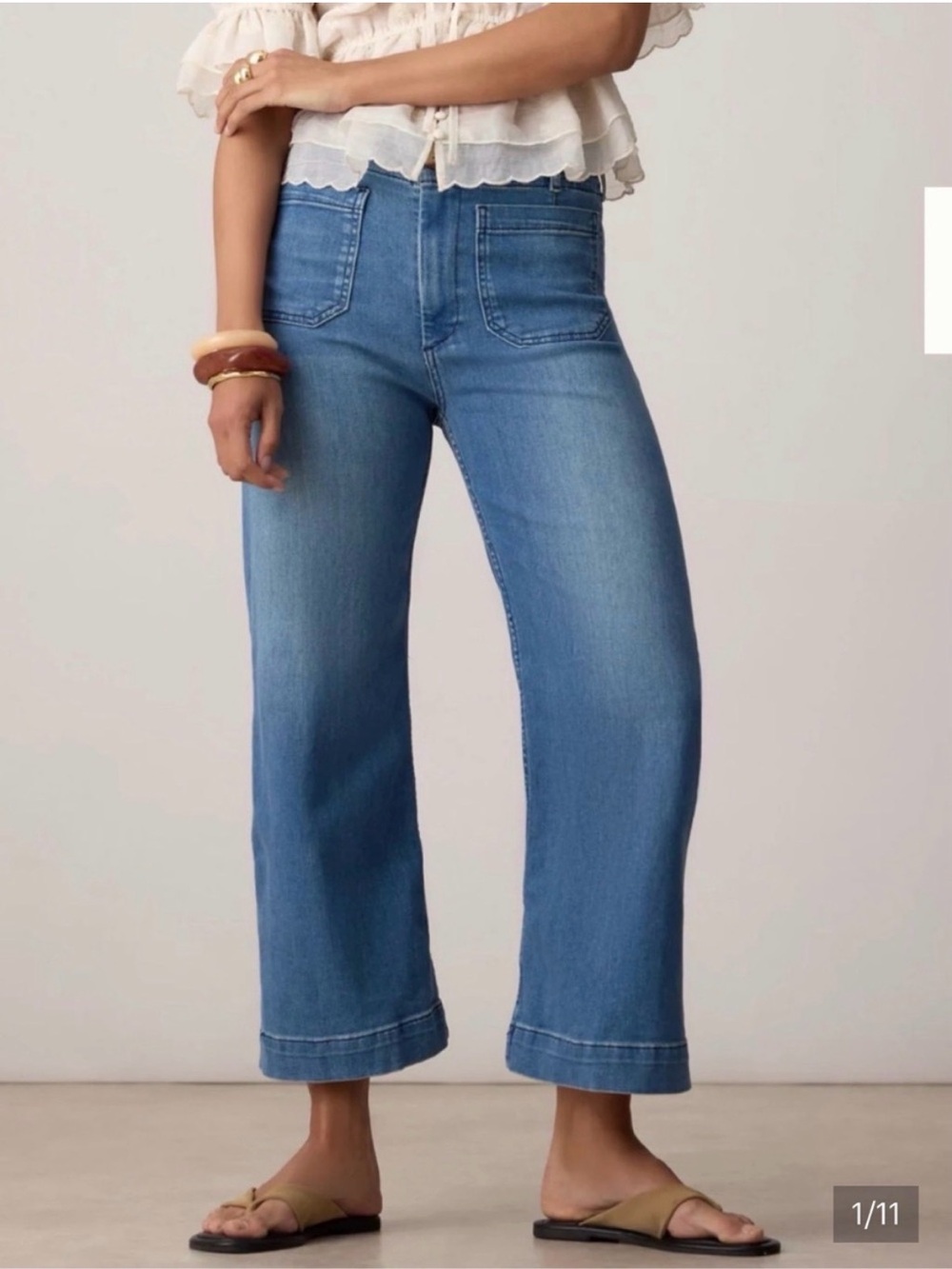 Anthropologie Maeve Colette High Rise Wide Leg Jeans Size 28